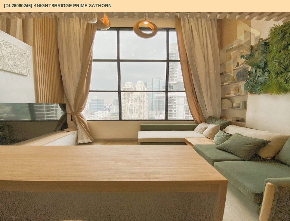 รูป DL26060246 ให้เช่าคอนโด ไนท์บริดจ์ ไพร์ม สาทร (Knightsbridge Prime Sathorn) ใกล้ BTS ช่องนนทรี พร้อมเข้าอยู่ โทรด่วน 0653619502 LineID @952jdxxk - รูปที่ 7/10