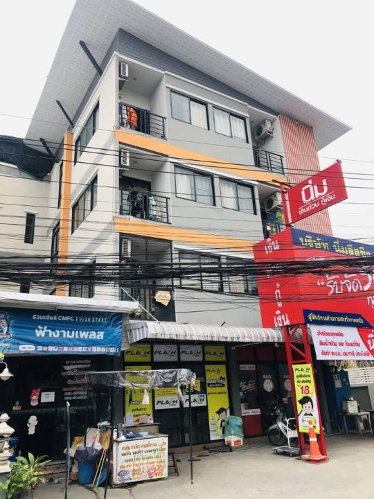 รูป ขายหอพัก 4 ชั้น 65 ห้อง และ 5 ร้านค้า มี 2 อาคาร โซนเจ็ดยอด ใกล้มช ผู้เช่าเต็ม อยู่ติดถนนเส้นหลัก เดินทางสะดวก -SW003437 - รูปที่ 2/8