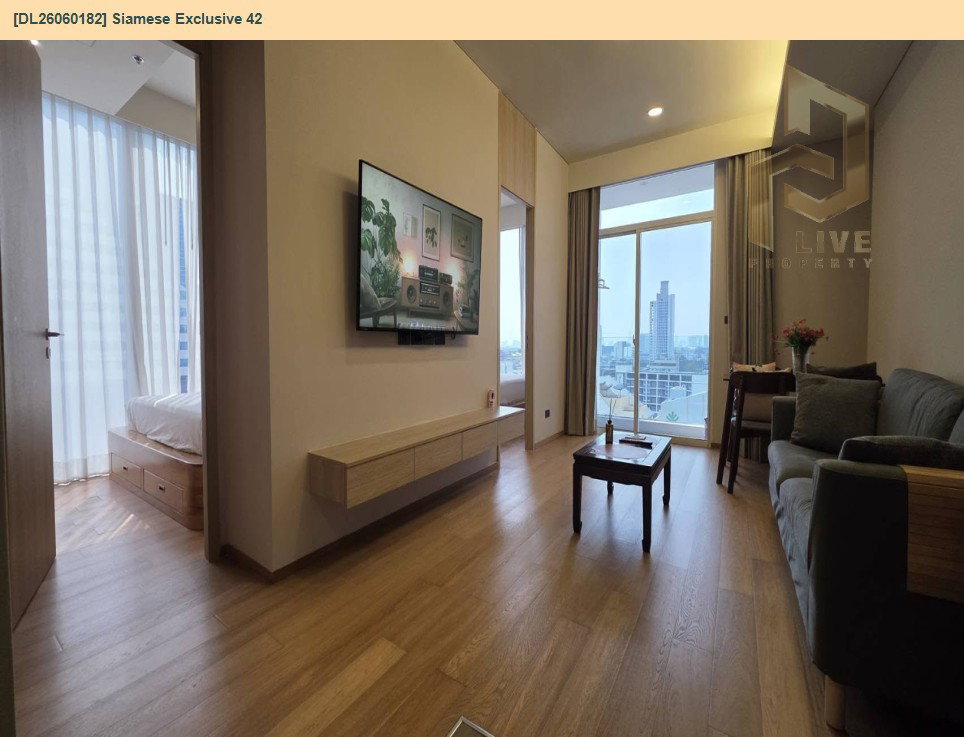 รูป DL26060182 ให้เช่าคอนโด ไซมิส เอ๊กซ์คลูซีพ 42 (Siamese Exclusive 42) ใกล้ BTS เอกมัย พร้อมเข้าอยู่ โทรด่วน 0614453194 LineID @952jdxxk - รูปที่ 16/16