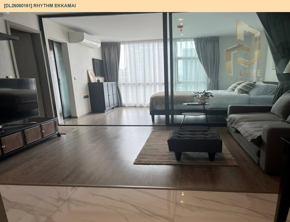 รูป DL26060161 ให้เช่าคอนโด ริทึ่ม เอกมัย (Rhythm Ekkamai) ใกล้ BTS เอกมัย พร้อมเข้าอยู่ โทรด่วน 0614453194 LineID @952jdxxk - รูปที่ 2/5