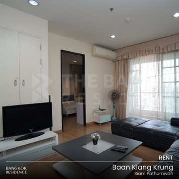 เช่าคอนโด 🌃 Baan Klang Krung Siam Pathumwan  2นอน 84ตร.ม. 33k 🔥ยูนิตกว้าง ราคาดี ใกล้ BTS ราชเทวี 
