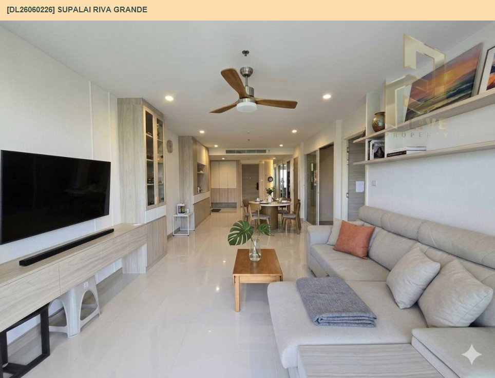 รูป DL26060226 ให้เช่าคอนโด ศุภาลัย ริวา แกรนด์ (Supalai Riva Grande ) ใกล้ - พร้อมเข้าอยู่ โทรด่วน 0653619502 LineID @952jdxxk - รูปที่ 2/7