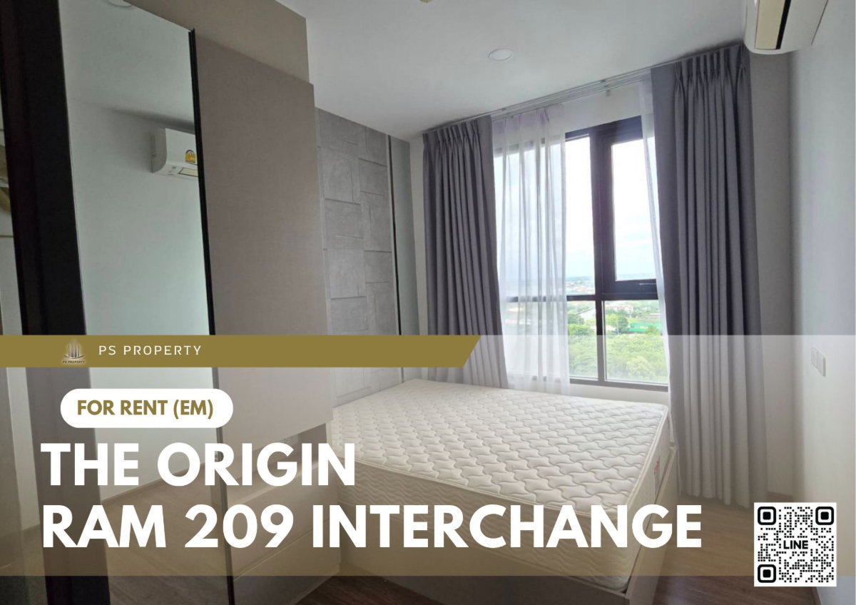 รูป ให้เช่า 🔥 The Origin Ram 209 Interchange 🔥 เฟอร์นิเจอร์ และ เครื่องใช้ไฟฟ้าครบ ใกล้ รถไฟฟ้าสายสีชมพู  - รูปที่ 2/13