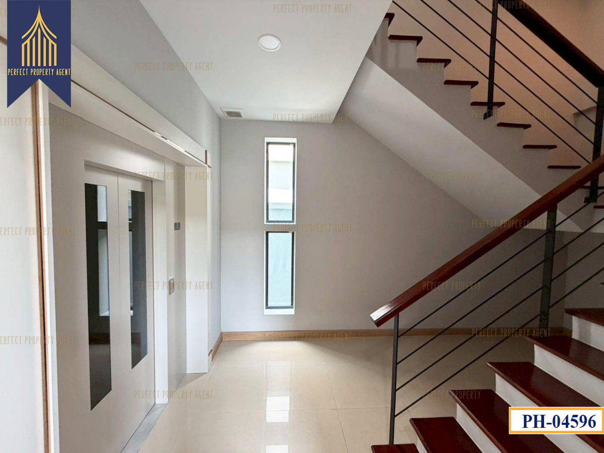 รูป ขายบ้านเดี่ยว 3 ชั้น ปรีชา รามคำแหง-กรุงเทพกรีฑา แปลงมุม  พร้อมลิฟต์ส่วนตัว ทำเลดี - รูปที่ 15/55