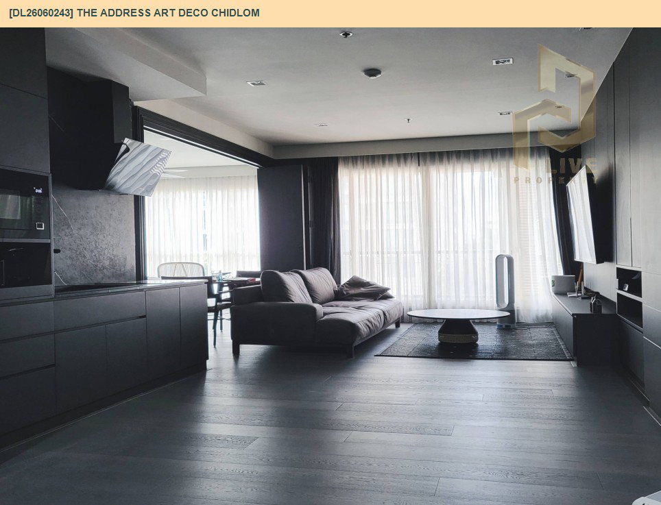 รูป DL26060243 ขายคอนโด ดิ แอดเดรส ชิดลม (The Address Art Deco Chidlom) ใกล้ BTS ชิดลม พร้อมเข้าอยู่ โทรด่วน 0638692663 LineID @952jdxxk - รูปที่ 4/8