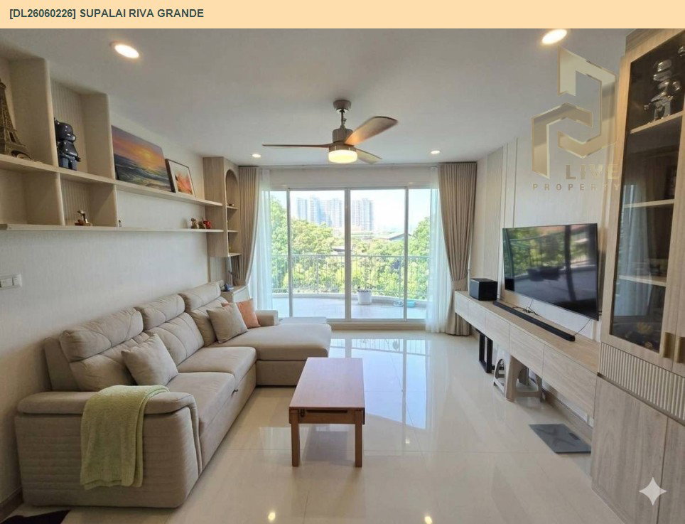 รูป DL26060226 ให้เช่าคอนโด ศุภาลัย ริวา แกรนด์ (Supalai Riva Grande ) ใกล้ - พร้อมเข้าอยู่ โทรด่วน 0653619502 LineID @952jdxxk - รูปที่ 3/7
