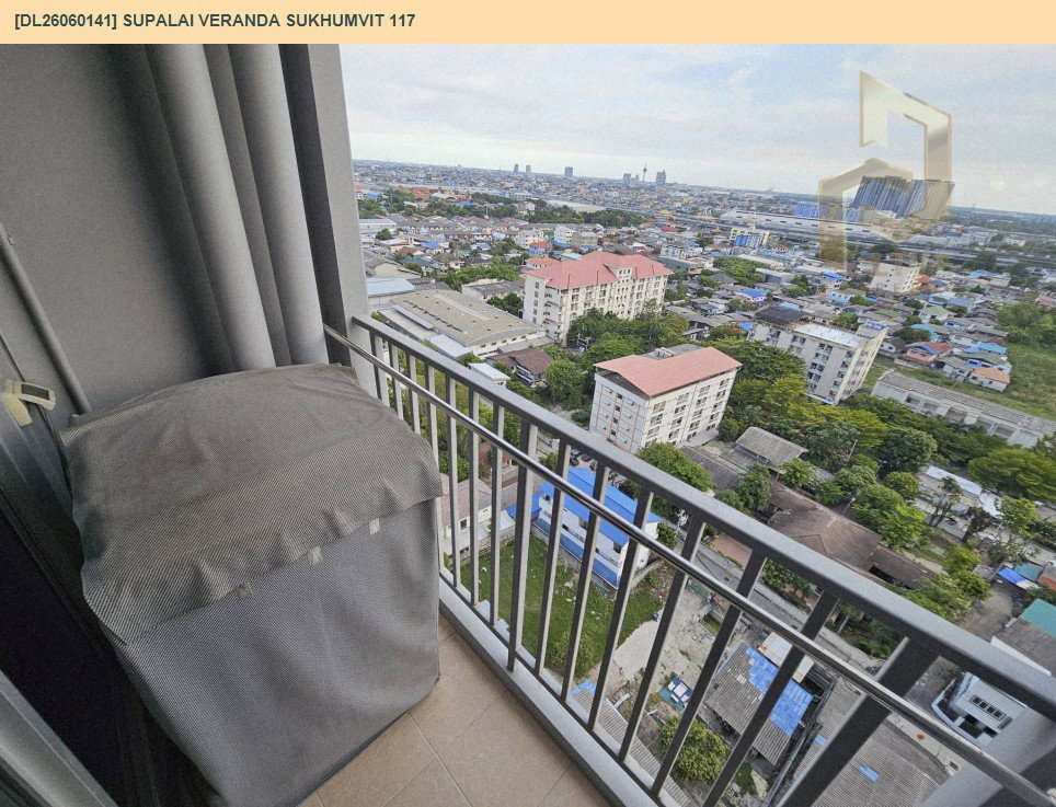 รูป DL26060141 ให้เช่าคอนโด ศุภาลัย เวอเรนด้า สุขุมวิท 117 (Supalai Veranda Sukhumvit 117) ใกล้ BTS ปู่เจ้า พร้อมเข้าอยู่ โทรด่วน 0638692663 LineID @952jdxxk - รูปที่ 12/21