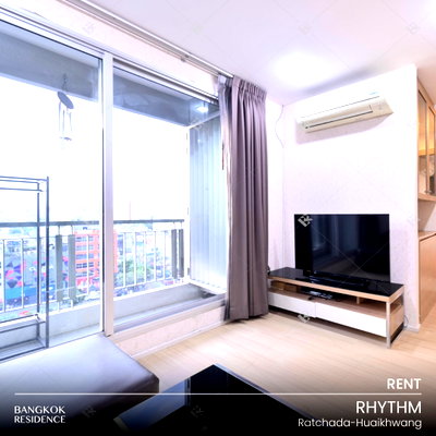 คอนโดให้เช่า : เช่าคอนโด 🚀 RHYTHM Ratchada-Huaikhwang 2นอน 65ตรม 32k ☄️ ยูนิตมุมดีที่สุดใกล้ MRT ห้วยขวาง 