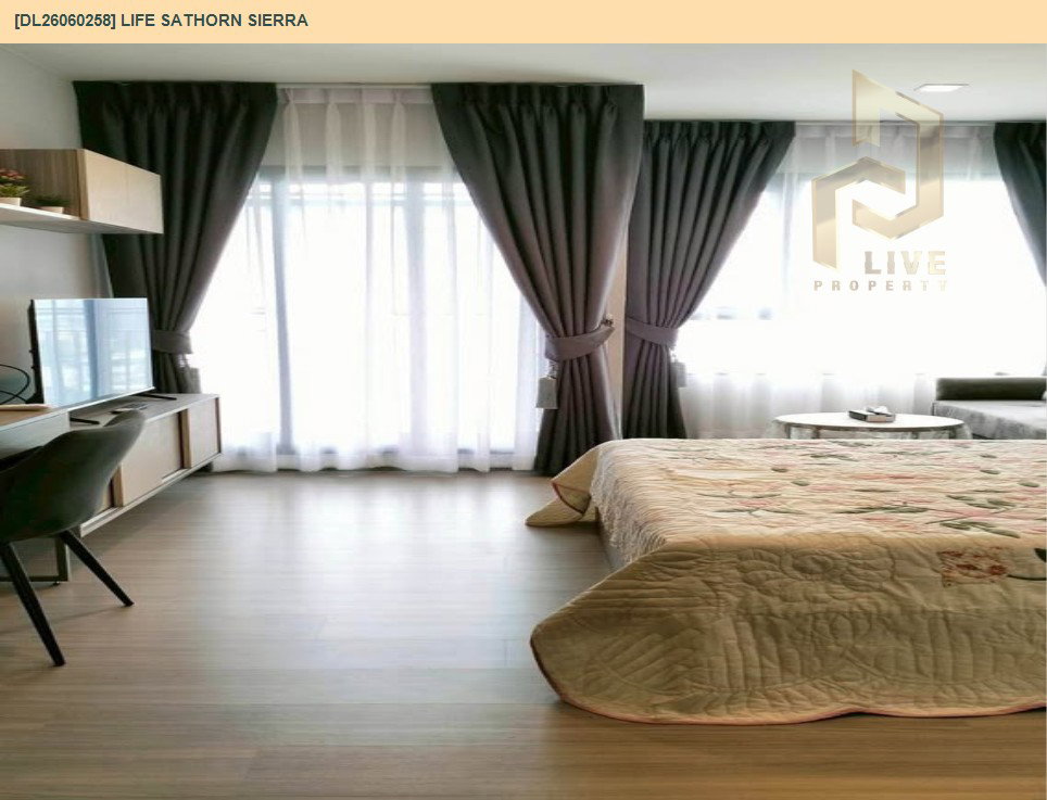 รูป DL26060258 ให้เช่าคอนโด ไลฟ์ สาทร เซียร์รา (Life Sathorn Sierra) ใกล้ BTS ตลาดพลู พร้อมเข้าอยู่ โทรด่วน 0653619502 LineID @952jdxxk - รูปที่ 13/13