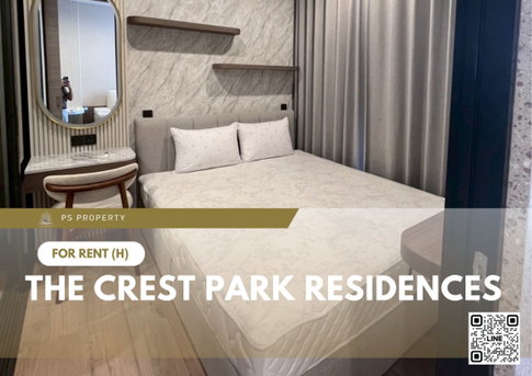 For Rent ✨ The Crest Park Residences ✨ Fully furnished with appliances, near MRT Phahonyothin.
