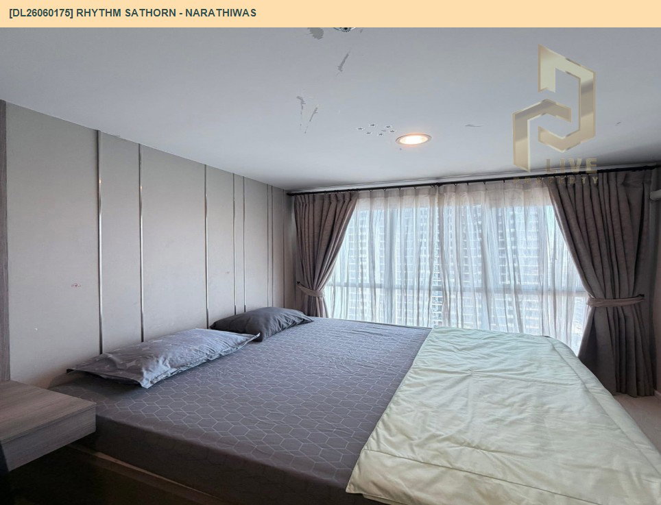 รูป DL26060175 ให้เช่าคอนโด ริธึ่ม สาทร - นราธิวาส (Rhythm Sathorn - Narathiwas) ใกล้ BTS ช่องนนทรี พร้อมเข้าอยู่ โทรด่วน 0653619502 LineID @952jdxxk - รูปที่ 5/6