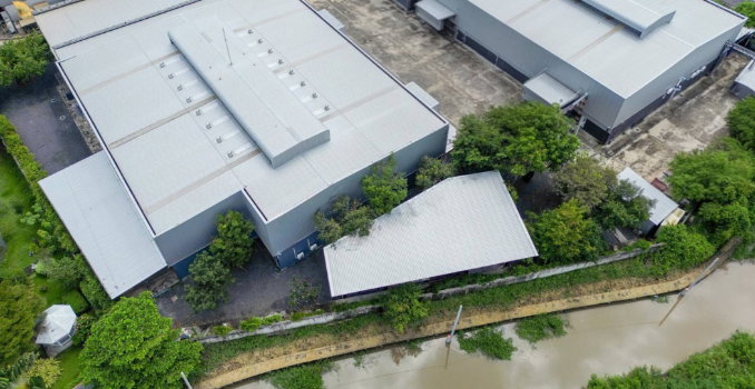 รูป  ขายโรงงานผลิตเครื่องสำอาง 5 ไร่ ผังสีม่วง ศักยภาพสูง – บางเสาธง สมุทรปราการ - รูปที่ 2/12