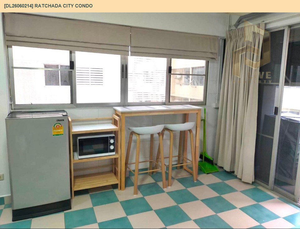 รูป DL26060214 ให้เช่าคอนโด รัชดา ซิตี้ คอนโด (Ratchada City Condo) ใกล้ MRTห้วยขวาง พร้อมเข้าอยู่ โทรด่วน 0653619502 LineID @952jdxxk - รูปที่ 5/6
