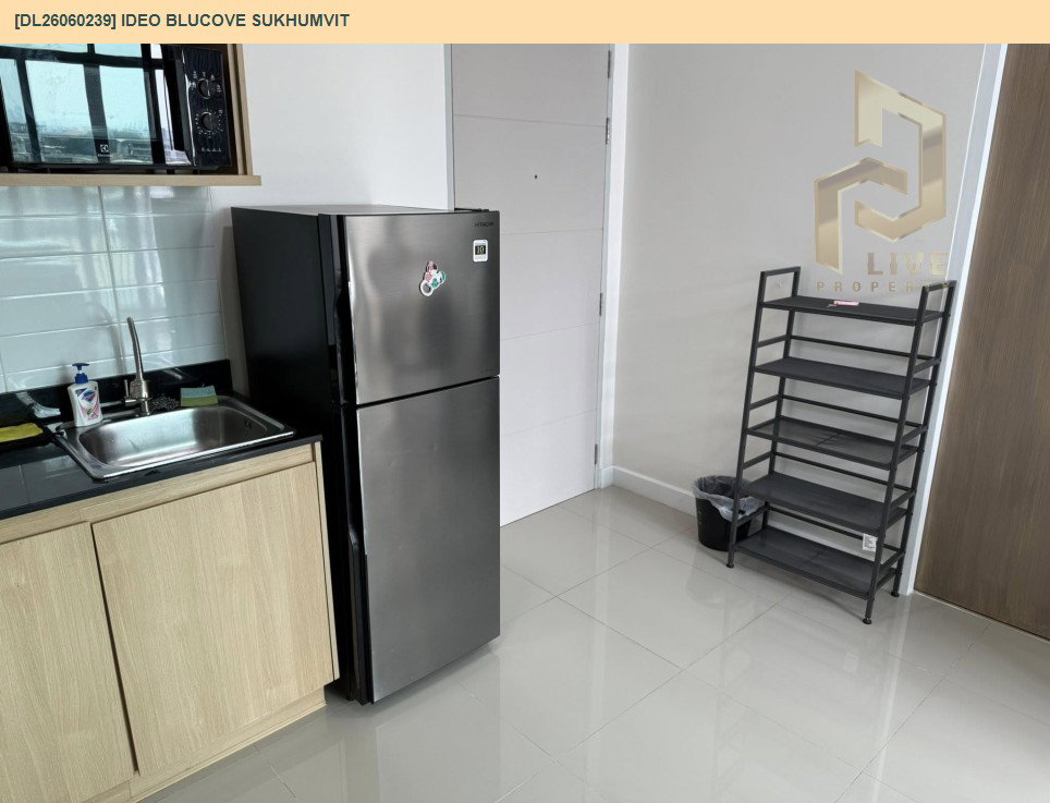 รูป DL26060238 ให้เช่าคอนโด ไอดีโอ บลูโคฟ สุขุมวิท (IDEO Blucove Sukhumvit) ใกล้ BTS อุดมสุข พร้อมเข้าอยู่ โทรด่วน 0614453194 LineID @952jdxxk - รูปที่ 9/10