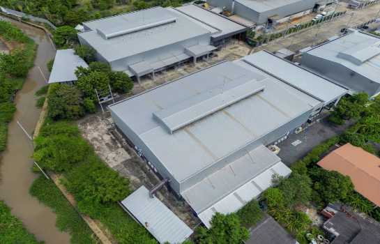 รูป  ขายโรงงานผลิตเครื่องสำอาง 5 ไร่ ผังสีม่วง ศักยภาพสูง – บางเสาธง สมุทรปราการ - รูปที่ 1/12