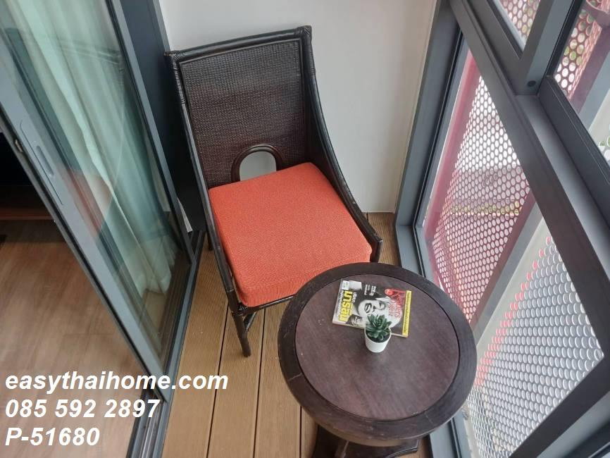 รูป P-51680 — ให้เช่าคุ้มๆ คอนโด อาคาร A ชั้น 6 Taka Haus Ekamai 12 รูปแบบ 1 นอน 1 น้ำ วิวสระและสวน ใกล้ BTS เอกมัย 085-592-2897 Line: @easythaihome - รูปที่ 4/9