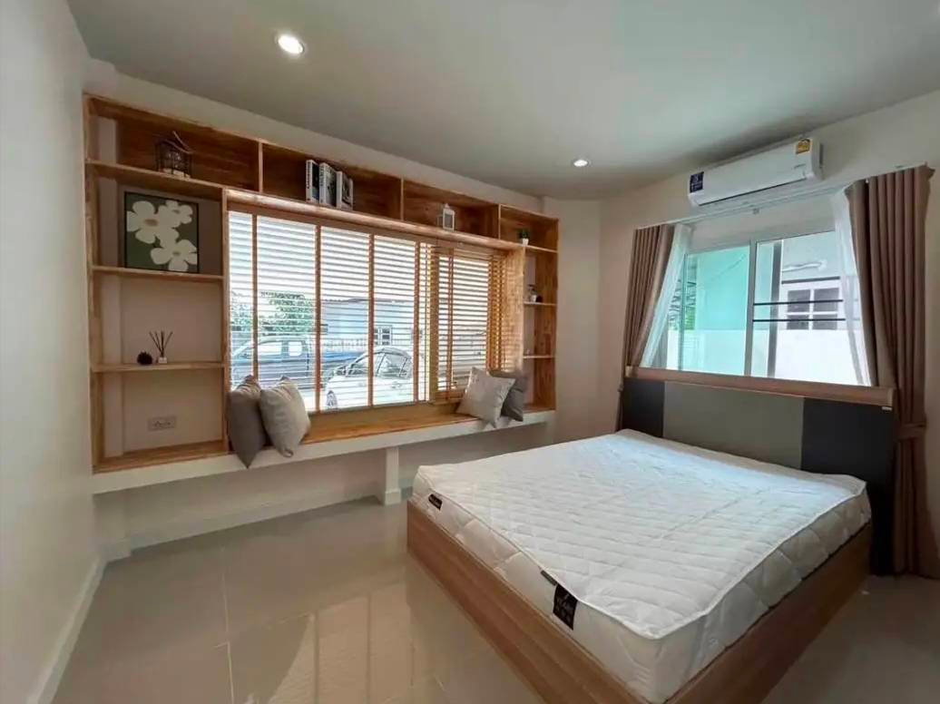รูป บ้านเดี่ยว ชั้นเดียวให้เช่า ในหมู่บ้าน ศิริวัฒนานิเวศน์ หนองหอย เชียงใหม่ ใกล้โรงเรียนวารี (R1207) T.0946511456 - รูปที่ 6/9