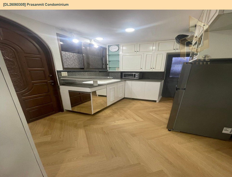 รูป DL26060305 ให้เช่าคอนโด ประสานมิตร คอนโดมิเนียม (Prasanmit Condominium) ใกล้ MRT สุขุมวิท(อโศก) พร้อมเข้าอยู่ โทรด่วน 0614453194 LineID @952jdxxk - รูปที่ 2/6