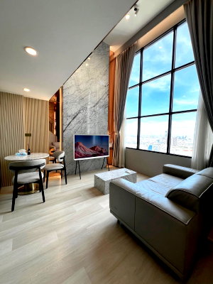 Condos for rent : Condo for rent "KNIGHTSBRIDGE PRIME SATHORN" Duplex 34th floor 37 SQM fully furnished close to BTS Chong Nonsi 