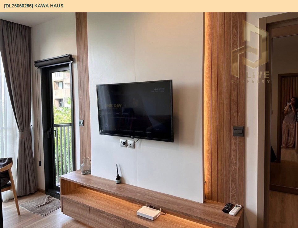 รูป DL26060286 ให้เช่าคอนโด คาวะ เฮาส์ (KAWA HAUS) ใกล้ BTS อ่อนนุช พร้อมเข้าอยู่ โทรด่วน 0653619502 LineID @952jdxxk - รูปที่ 3/5