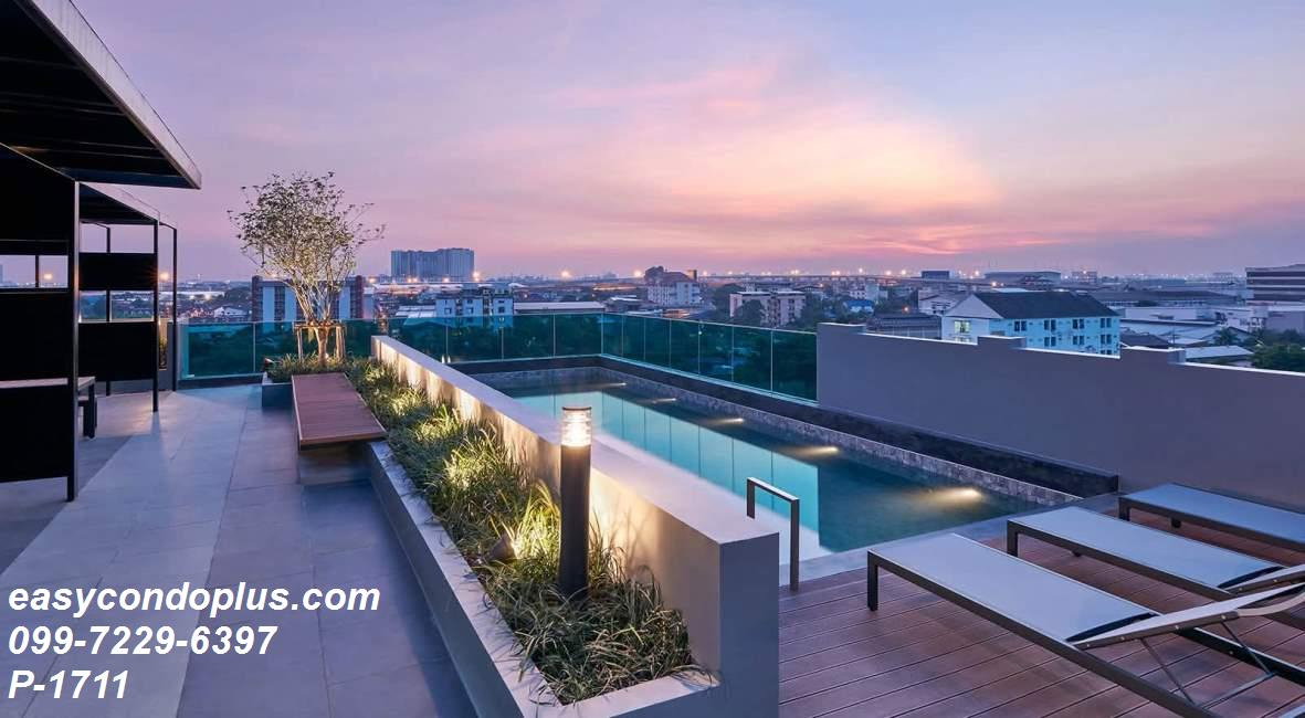 รูป P-1711 • B Loft Lite Sukhumvit 115 • วิวสระว่ายน้ำ ใกล้ BTS ปู่เจ้า 9,500 บาท | Line Id: @easycondoplus | 099-229-6397 - รูปที่ 9/9