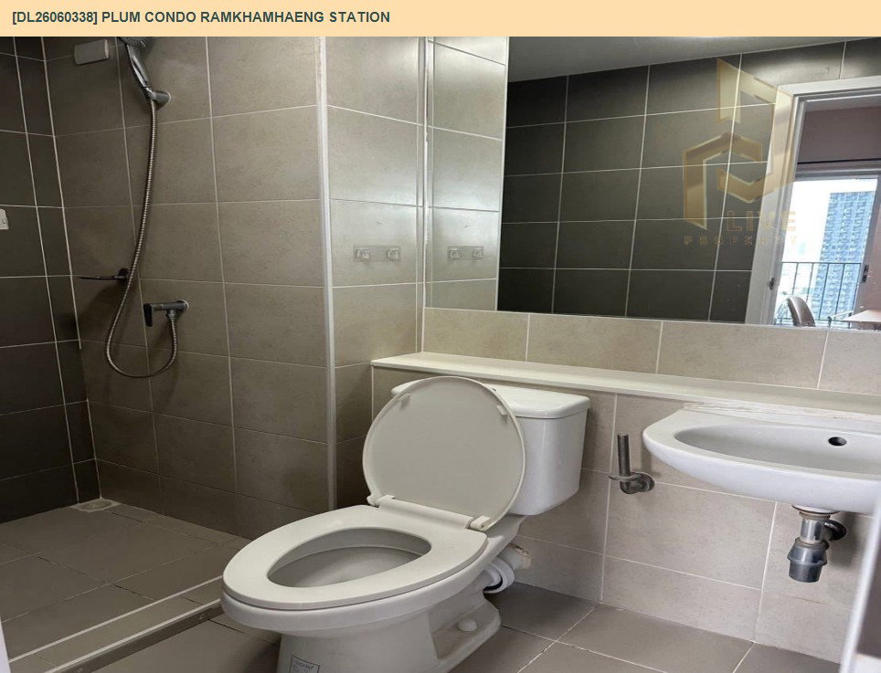 รูป DL26060338 ให้เช่าคอนโด พลัม คอนโด รามคำแหง สเตชั่น (Plum Condo Ramkhamhaeng Station) ใกล้ ARL รามคำแหง พร้อมเข้าอยู่ โทรด่วน 0614453194 LineID @952jdxxk - รูปที่ 6/7