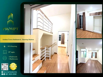 เช่าบ้านเดี่ยว สมุทรปราการ : GH01346 - Golden Town Sukhumvit - Bearing Station : BTS Bearing