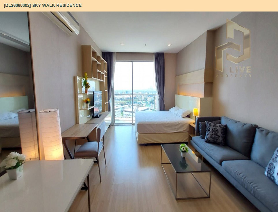 รูป DL26060302 ให้เช่าคอนโด สกาย วอร์ค เรสซิเดนซ์ (Sky Walk Residence ) ใกล้ BTS พระโขนง พร้อมเข้าอยู่ โทรด่วน 0638692663 LineID @952jdxxk - รูปที่ 6/8
