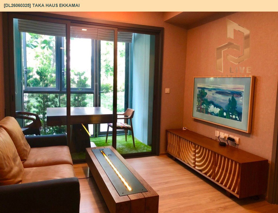 รูป DL26060325 ให้เช่าคอนโด ทากะ เฮ้าส์ เอกมัย (Taka Haus Ekkamai ) ใกล้ BTS เอกมัย พร้อมเข้าอยู่ โทรด่วน 0653619502 LineID @952jdxxk - รูปที่ 3/6