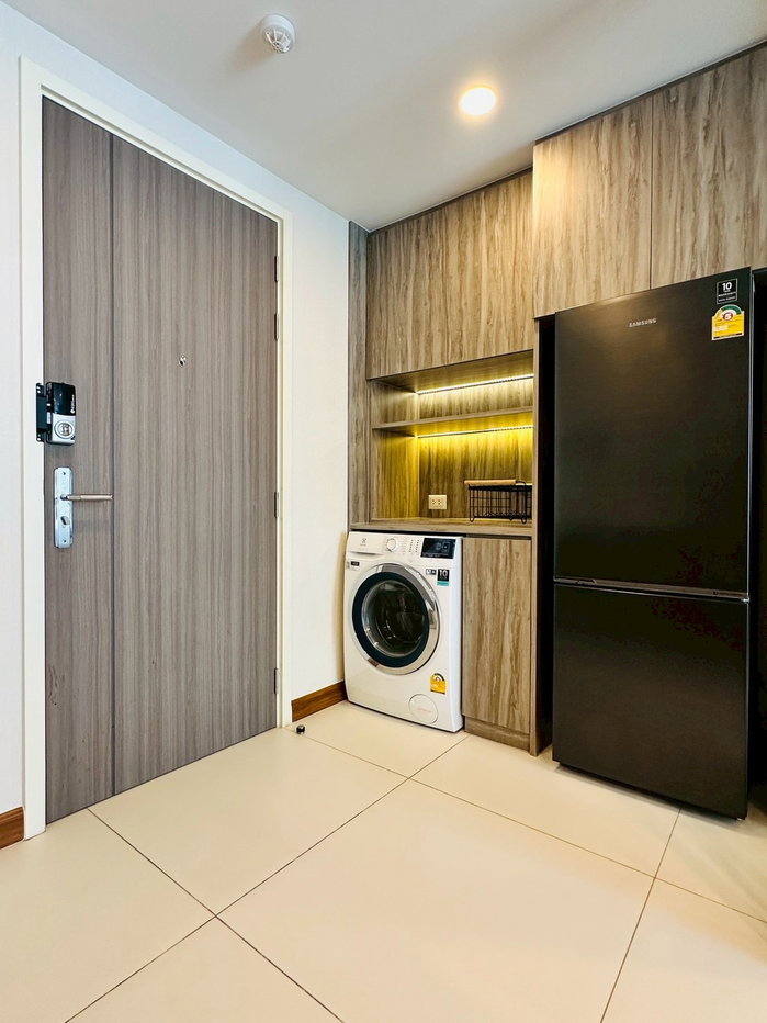 รูป Condo for RENT : The Supalai Premier Charoen Nakhon 𝐒𝐢𝐳𝐞 : 50 sqm. 𝐓𝐲𝐩𝐞 : 1 Bed 1 Bath 𝐅𝐥𝐨𝐨𝐫 : 23rd Fully furnished - รูปที่ 8/9