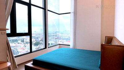 Condos for rent : 🚩 For Rent Condo PARK ORIGIN RATCHATHEWI Building 1, Floor 24,Duplex 3 bed room, Room size 81 sqm