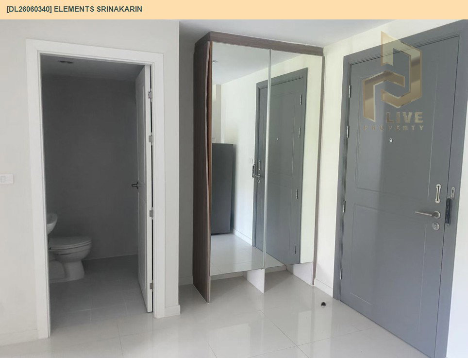 รูป DL26060340 ให้เช่าคอนโด อิลิเม้นท์ ศรีนครินทร์ (Elements Srinakarin) ใกล้ - พร้อมเข้าอยู่ โทรด่วน 0638692663 LineID @952jdxxk - รูปที่ 2/4