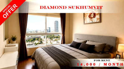 Condos for rent : 🔥🚆 Hot Deal For Rent 📌 Diamond Sukhumvit Condominium (Line: @rent2022) | Near BTS On Nut  ✨ Ready to Move In! ✨  📌 Ref Code: A05383