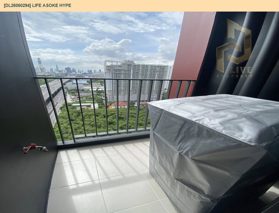 รูป DL26060294 ให้เช่าคอนโด ไลฟ์ อโศก ไฮป์ (Life Asoke Hype) ใกล้ MRT พระราม 9 พร้อมเข้าอยู่ โทรด่วน 0653619502 LineID @952jdxxk - รูปที่ 7/9