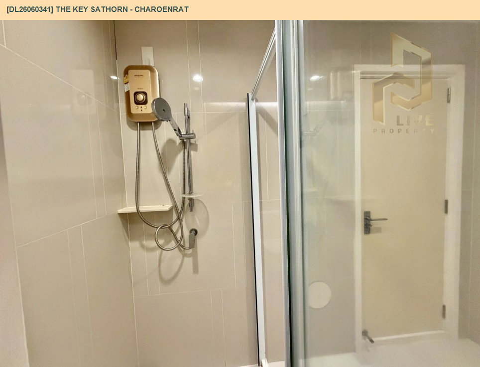 รูป DL26060341 ให้เช่าคอนโด เดอะคีย์ สาทร - เจริญราษฎร์ (The Key Sathorn - Charoenrat) ใกล้ BTS สุรศักดิ์ พร้อมเข้าอยู่ โทรด่วน 0638692663 LineID @952jdxxk - รูปที่ 6/6
