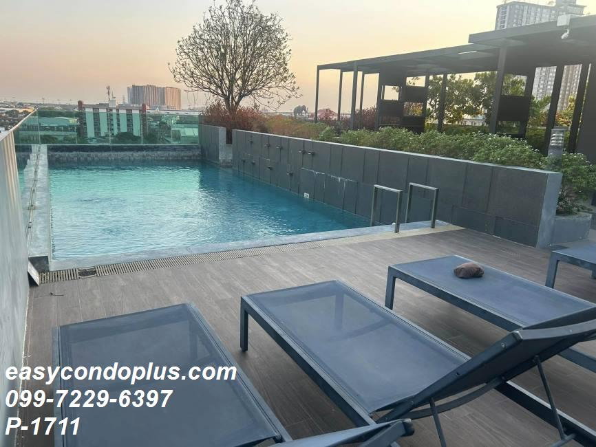 รูป P-1711 • B Loft Lite Sukhumvit 115 • วิวสระว่ายน้ำ ใกล้ BTS ปู่เจ้า 9,500 บาท | Line Id: @easycondoplus | 099-229-6397 - รูปที่ 8/9