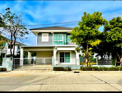 บ้านเดี่ยว ม.เทคโนโลยีราชมงคลสุวรรณภูมิศูนย์วาสุกรี : ขายบ้านเดี่ยว 2 ชั้น  55.3 ตรว. 3 ห้องนอน 2 ห้องน้ำ 2 ที่จอดรถ