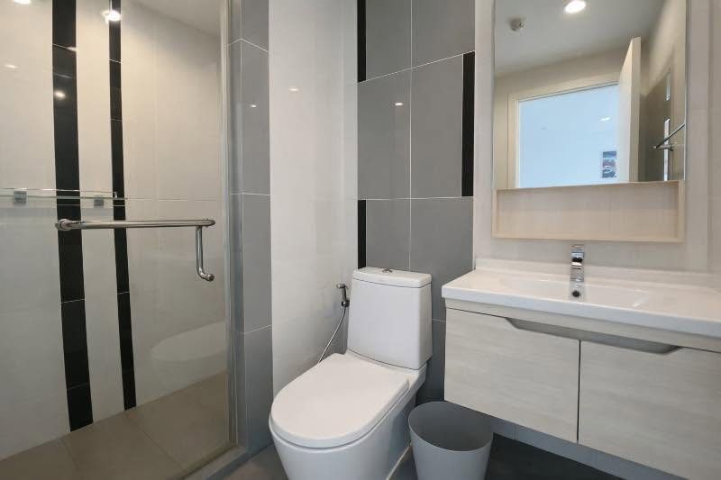 picture Condo for RENT : Artemis Sukhumvit 77 𝐒𝐢𝐳𝐞 : 47.1 sqm.  𝐓𝐲𝐩𝐞 : 2 Bed 2 Bath / City view /Balcony  𝐅𝐥𝐨𝐨𝐫 : 27th     - 5/7