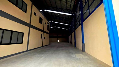 เช่าโรงงาน นิคมสินสาคร : โรงงานพร้อม สำนักงาน ใหม่ พร้อมเช่า  ใกล้กรุงเทพ โคกขาม สมุทรสาคร 1-1-87 ไร่