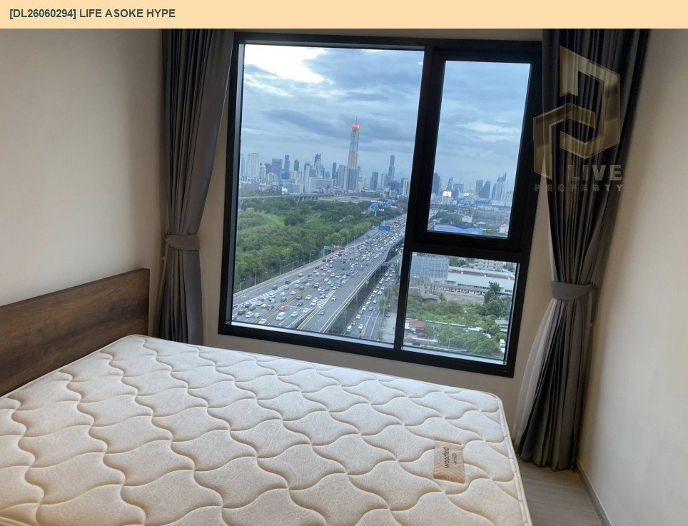 รูป DL26060294 ให้เช่าคอนโด ไลฟ์ อโศก ไฮป์ (Life Asoke Hype) ใกล้ MRT พระราม 9 พร้อมเข้าอยู่ โทรด่วน 0653619502 LineID @952jdxxk - รูปที่ 9/9
