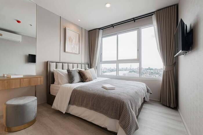 รูป 💥💥ห้องสวยให้เช่า!! คอนโด IDEO จรัญ 70-ริเวอร์วิว 1Bed 31 ตรม.ชั้น 28 แต่งครบ ใกล้ MRT บางพลัด สนใจ Line: @atfirm💥💥 - รูปที่ 6/16