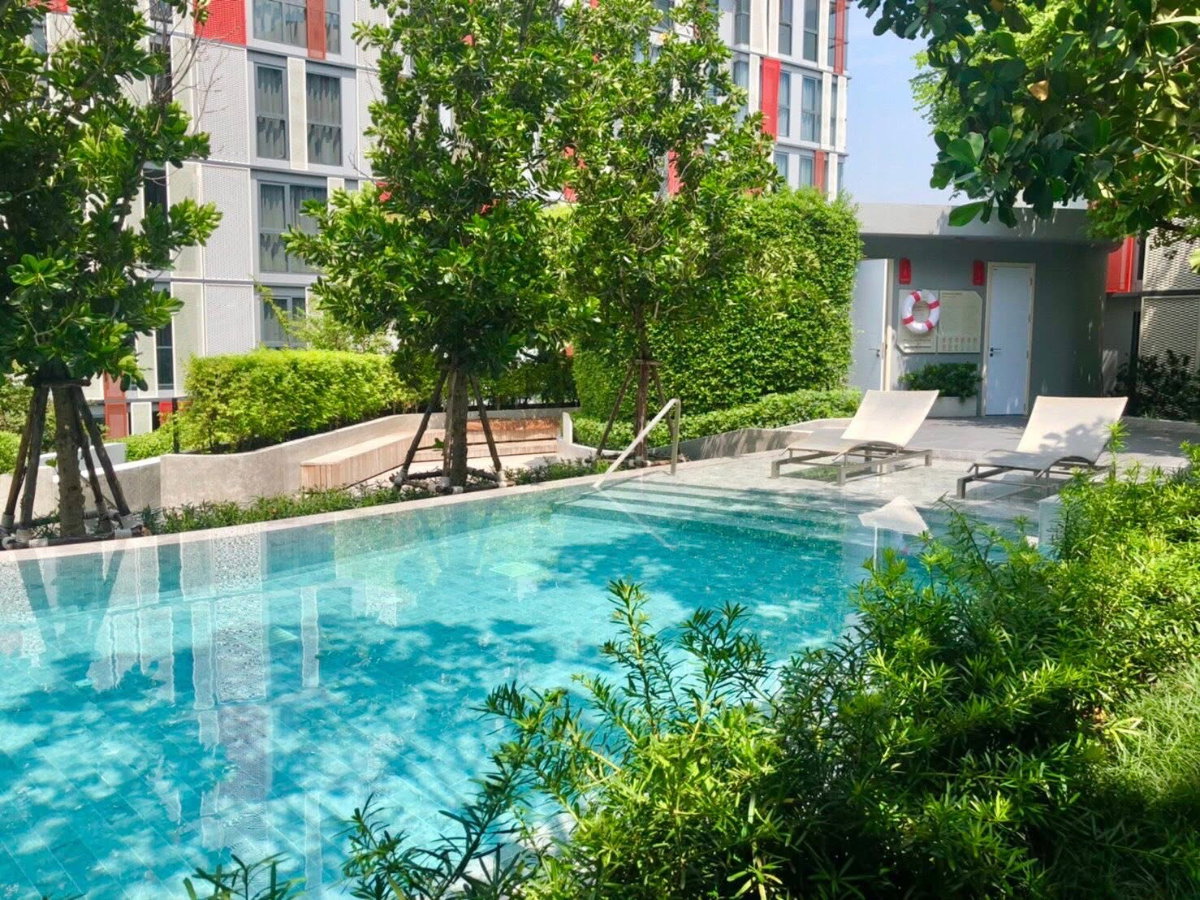 รูป (TT227)ปล่อยเช่าคอนโด Taka Haus Ekkamai (ทากะ เฮ้าส์ เอกมัย) ชั้น 3 ขนาด 45 ตร.ม 1 ห้องนอน 1 ห้องน้ำ(มีอ่างน้ำ) มี WiFi/Netflix เฟอร์นิเจอร์ครบ - รูปที่ 8/8