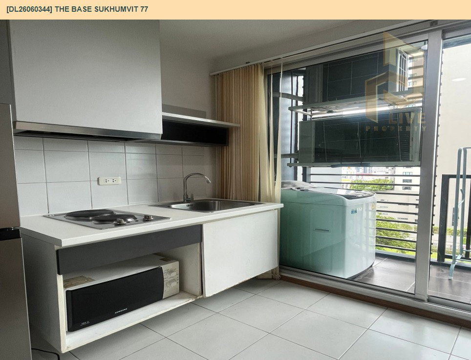 รูป DL26060344 ให้เช่าคอนโด เดอะ เบส สุขุมวิท 77 (The Base Sukhumvit 77) ใกล้ BTS อ่อนนุช พร้อมเข้าอยู่ โทรด่วน 0614453194 LineID @952jdxxk - รูปที่ 4/7
