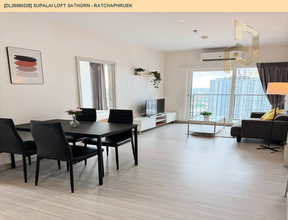 รูป DL26060328 ให้เช่าคอนโด ศุภาลัย ลอฟท์ สาทร - ราชพฤกษ์ (Supalai Loft Sathorn - Ratchaphruek) ใกล้ BTS บางหว้า พร้อมเข้าอยู่ โทรด่วน 0638692663 LineID @952jdxxk - รูปที่ 5/11