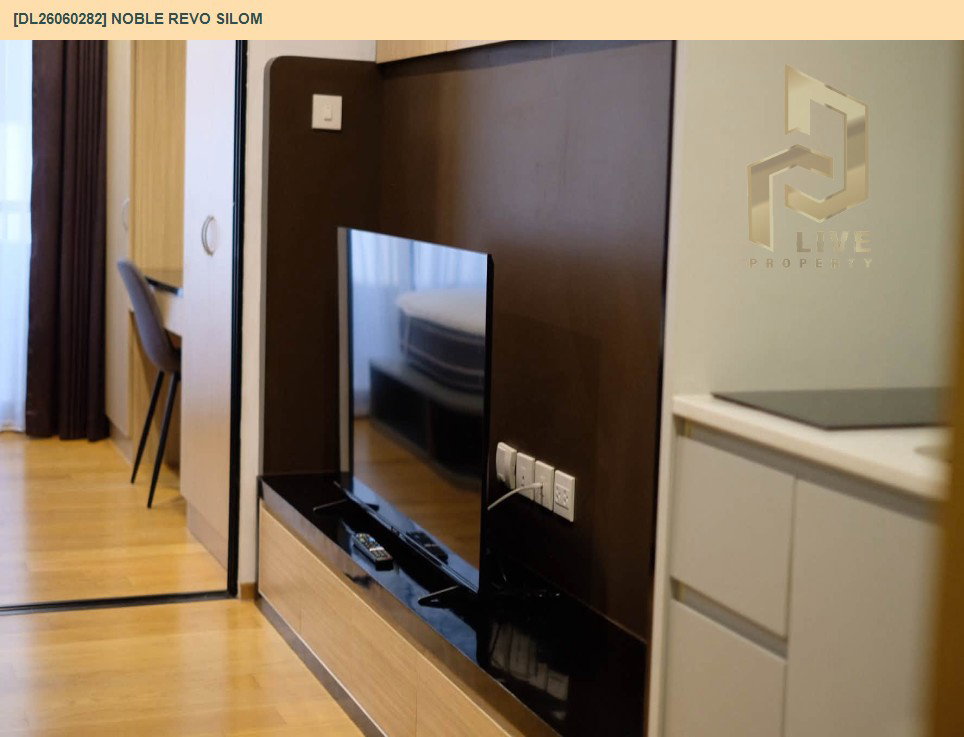 รูป DL26060282 ให้เช่าคอนโด โนเบิล รีโว สีลม (Noble Revo Silom) ใกล้ BTS สุรศักดิ์ พร้อมเข้าอยู่ โทรด่วน 0614453194 LineID @952jdxxk - รูปที่ 3/8
