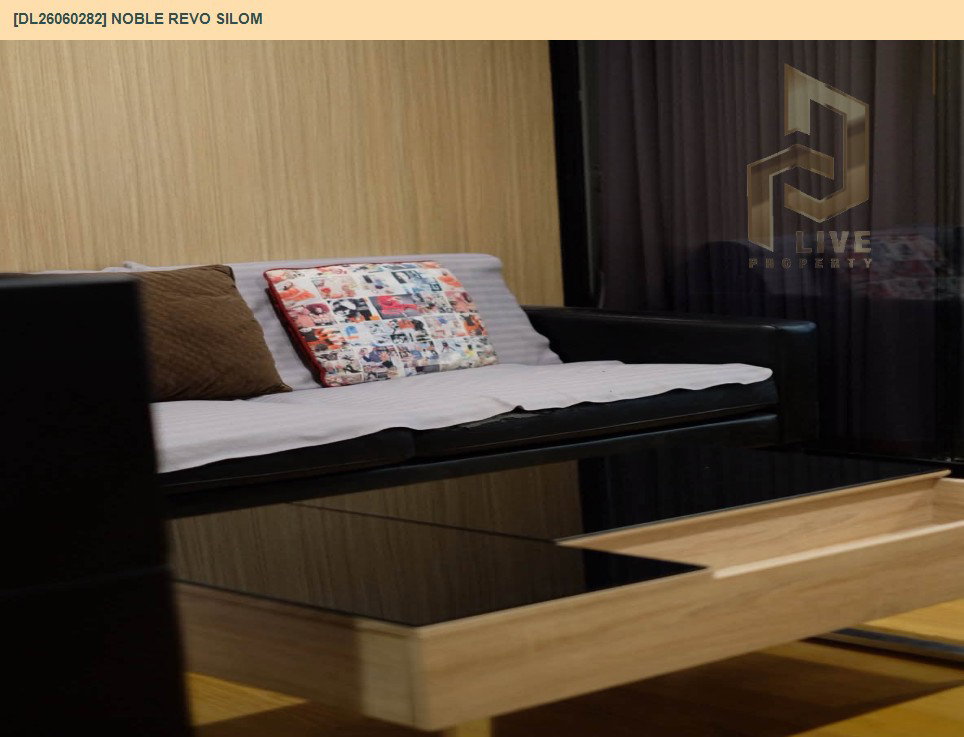 รูป DL26060282 ให้เช่าคอนโด โนเบิล รีโว สีลม (Noble Revo Silom) ใกล้ BTS สุรศักดิ์ พร้อมเข้าอยู่ โทรด่วน 0614453194 LineID @952jdxxk - รูปที่ 4/8