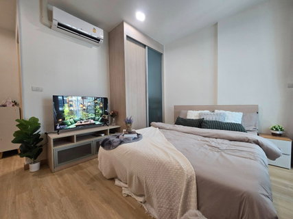 รูปภาพ Condo for RENT : Ideo Ratchada Huaykwai condo     𝐒𝐢𝐳𝐞 :  26 sqm.  𝐓𝐲𝐩𝐞 : Studio 1 Bath /1 Bath  ชั้น 12th  รีโนเวทใหม่ เปลี่ยนพื้น บิ้วอิน
