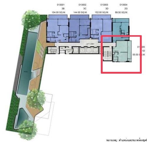 รูป 1 BED 54 Sq.m. TOP FLOOR exclusive unit - รูปที่ 9/10