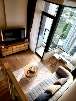 คอนโดให้เช่า : ✨Duplex 1 Bedroom Unit For Rent @ Siamese Rama 9 (Landmark @ MRTA Station) ✨🏡