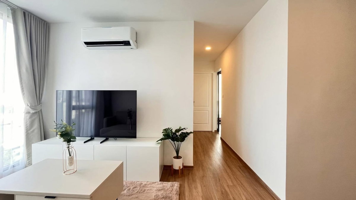 รูป R629/[เช่าด่วน] CYBIQ Ratchada 32 ห้องใหญ่ 2 ห้องนอน 39 ตร.ม. ชั้น 7 อาคาร U วิวสวย เครื่องใช้ไฟฟ้าครบ พร้อมเข้าอยู่ทันที - รูปที่ 4/13